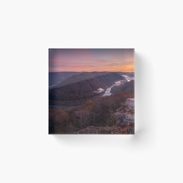 Item preview, New River at Sunrise, West Virginia. designed and sold by Under The Radar Van.