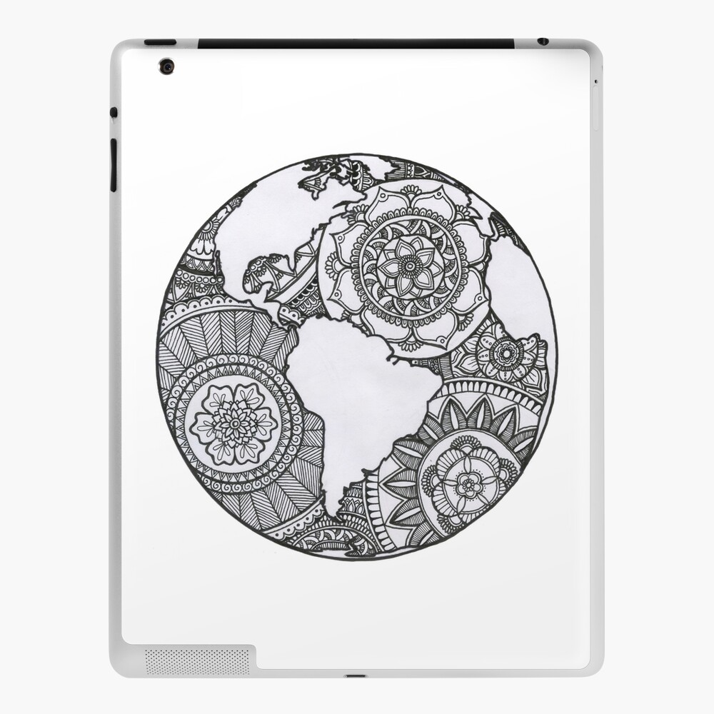 Zendoodle Mandala Welt Ipad Hulle Skin Von Ewolter Redbubble