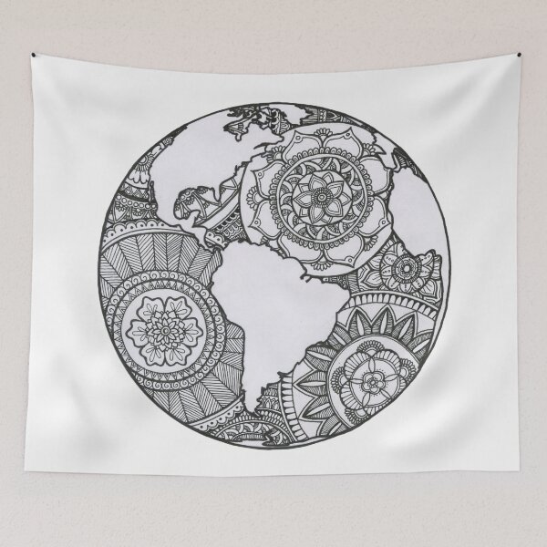 Artikelvorschau, Zendoodle Mandala Welt entworfen und verkauft von EWolter.