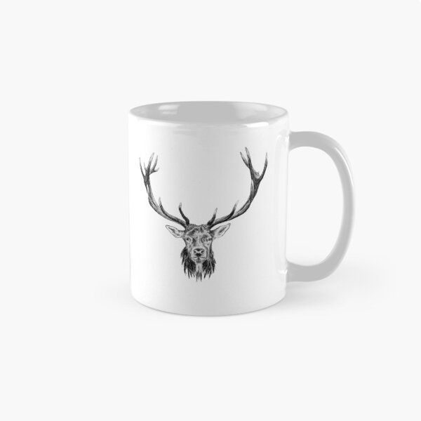 Item preview, Majestic Red Deer Stag Head designed and sold by Traveling Pencils.