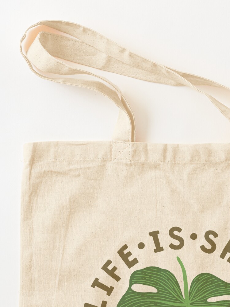 Alternate view of Life Is Short Buy The Plant. Tote Bag
