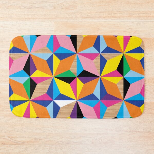 Item preview, Multi Bright and Light Wood Geometric Pattern designed and sold by Anne-Marie Bloor.