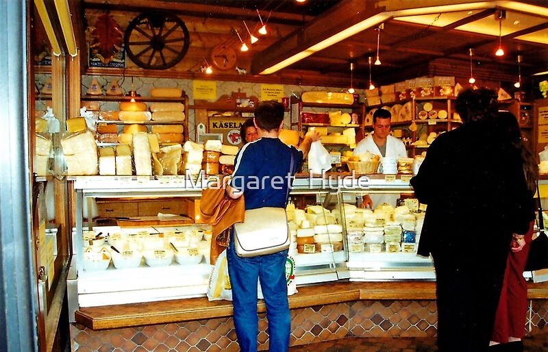 "Cheese shop, Nachmarkt, Vienna, Austria" by Margaret Hyde Redbubble