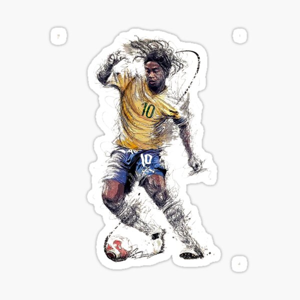 Arte Ronaldinho Dibujo Pegatina