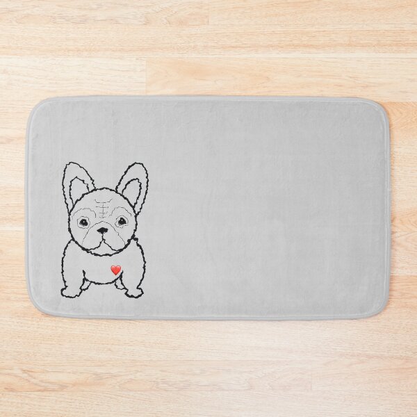 Item preview, Cute Frenchie with a heart designed and sold by Showdogboutique.