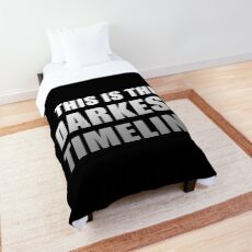This is the Darkest Timeline (Black) Comforter
