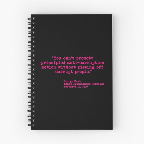 Item preview, Kent Corruption Quote from Impeachment Hearings - fuschia designed and sold by Thelittlelord.