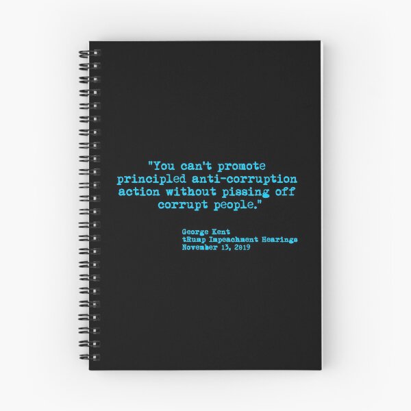 Item preview, Kent Corruption Quote from Impeachment Hearings - blue designed and sold by Thelittlelord.