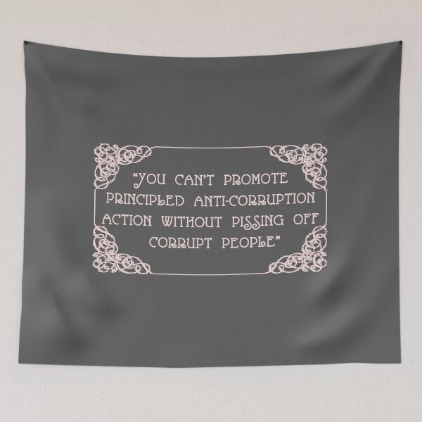 Item preview, Kent Corruption Quote - tRump Impeachment Hearings (pink) designed and sold by Thelittlelord.