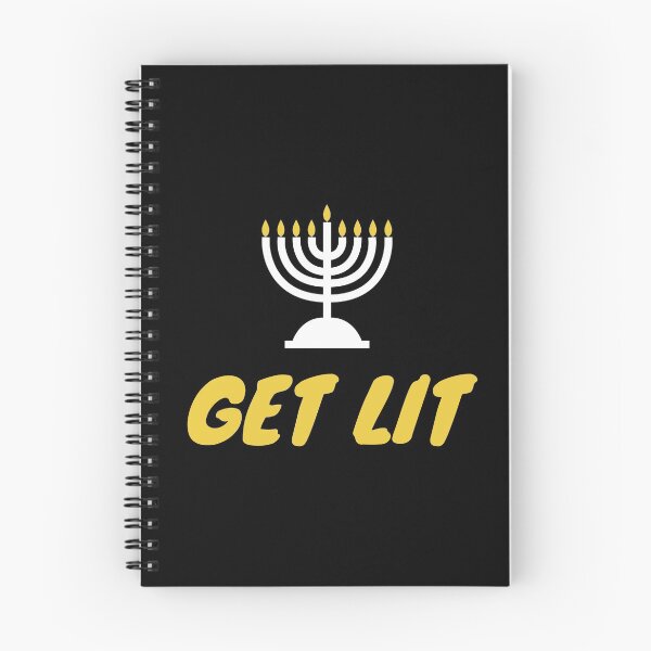 Item preview, Lets Get Lit Hanukkah, Funny Happy Hanukkah designed and sold by Space Fox.