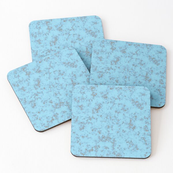 Item preview, Silver Glitter on Sky Blue Marble designed and sold by BloomCatB.