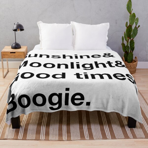 Item preview, Sunshine, Moonlight, Good times, Boogie. (Black text) designed and sold by Playsuit-Life.