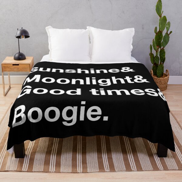 Item preview, Sunshine, Moonlight, Good times, Boogie. (White text) designed and sold by Playsuit-Life.