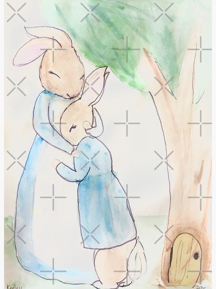 Peter Rabbit and his mother  Art Print for Sale by Bundjum