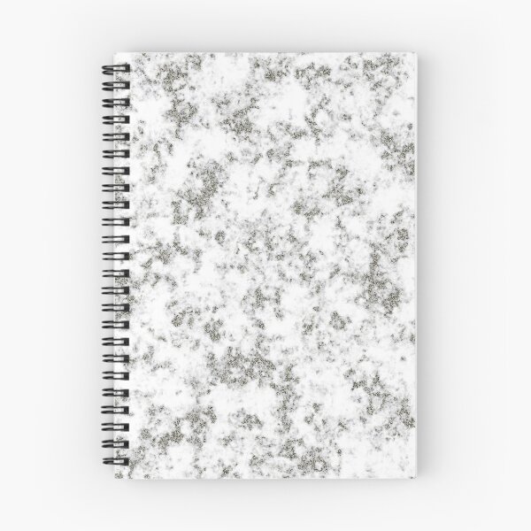 Item preview, Silver Glitter on White and Gray Marble designed and sold by BloomCatB.