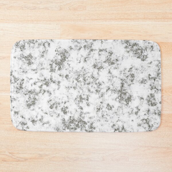 Item preview, Silver Glitter on White and Gray Marble designed and sold by BloomCatB.