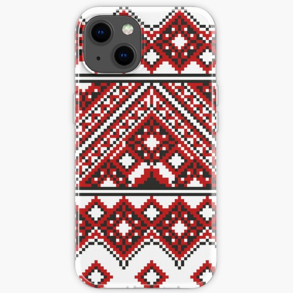 #Ukrainian #Embroidery, #CrossStitch, #Pattern iPhone Soft Case