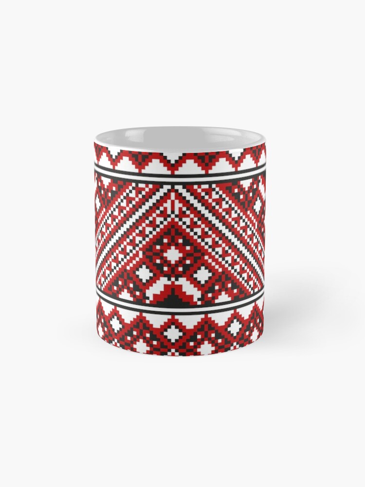 Alternate view of #Ukrainian #Embroidery, #CrossStitch, #Pattern Mug