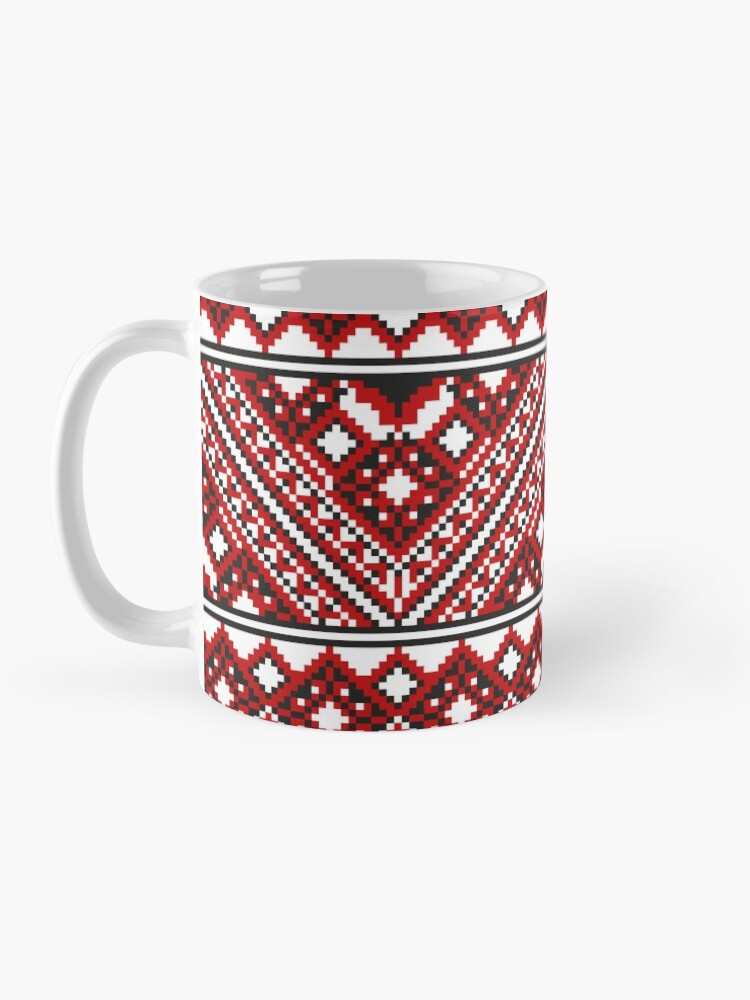 Alternate view of #Ukrainian #Embroidery, #CrossStitch, #Pattern Mug