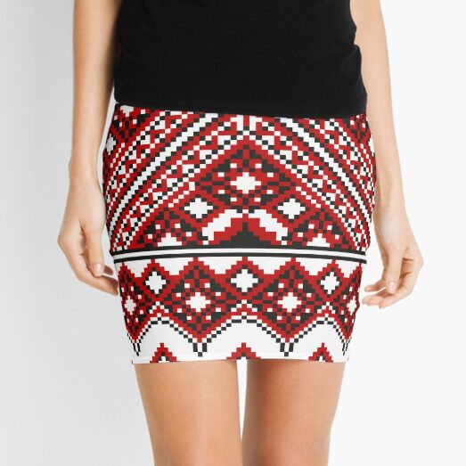 #Ukrainian #Embroidery, #CrossStitch, #Pattern Mini Skirt