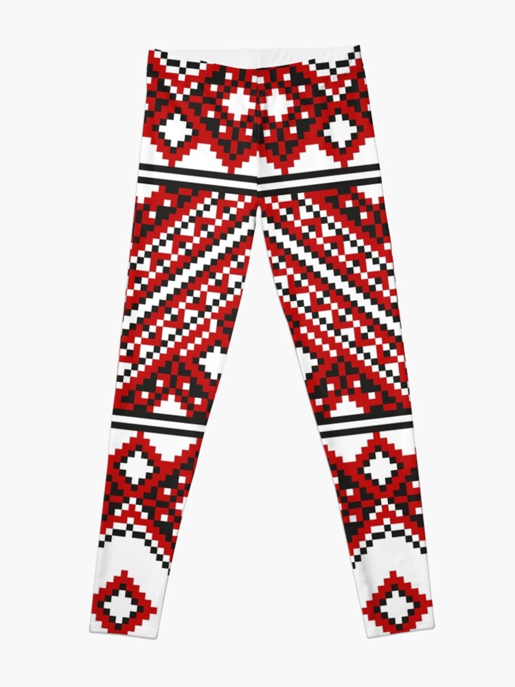 Alternate view of #Ukrainian #Embroidery, #CrossStitch, #Pattern Leggings