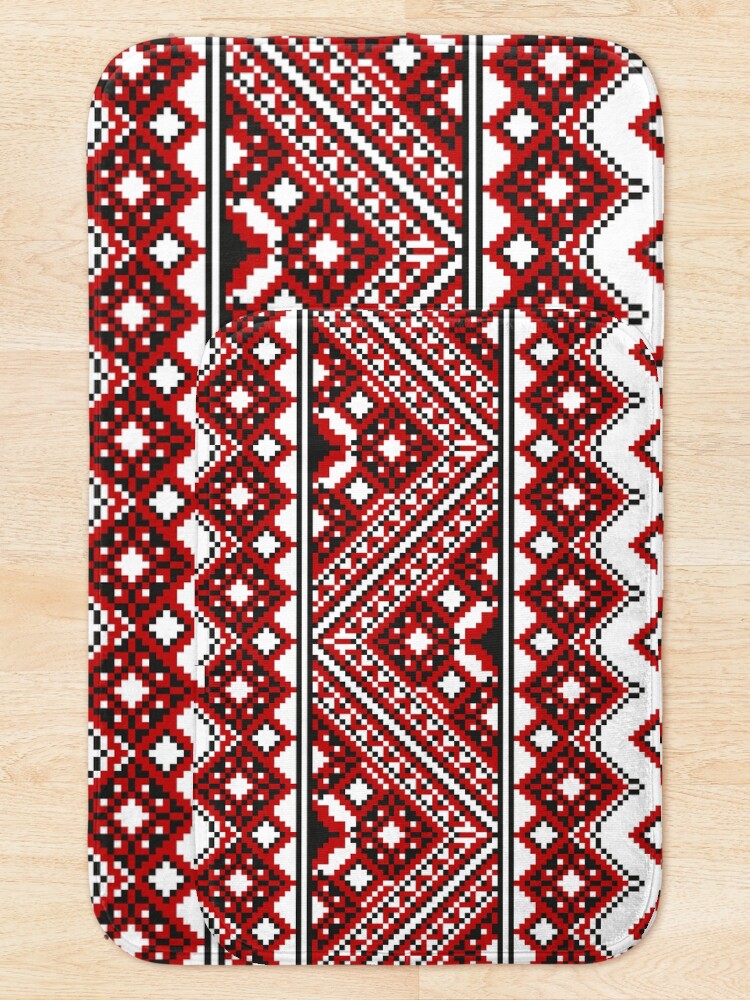 Alternate view of #Ukrainian #Embroidery, #CrossStitch, #Pattern Bath Mat