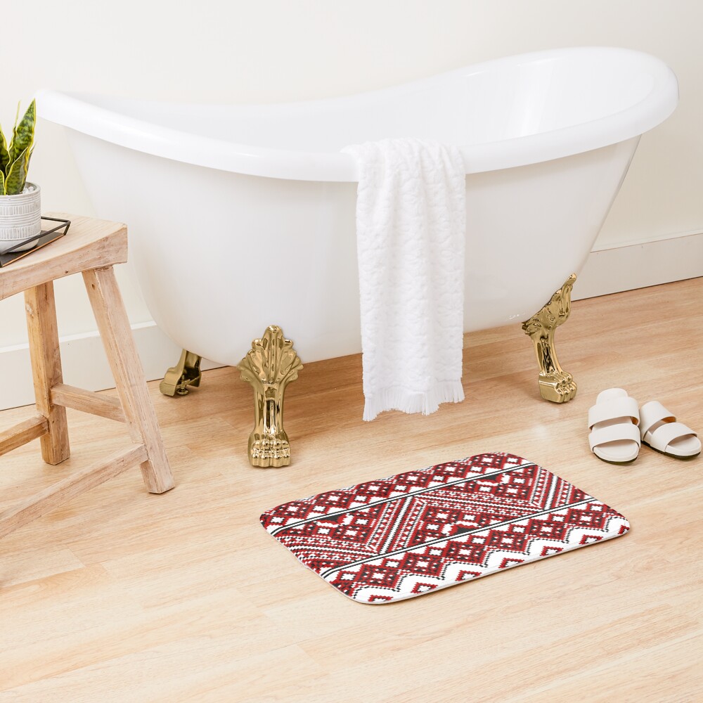 #Ukrainian #Embroidery, #CrossStitch, #Pattern Bath Mat