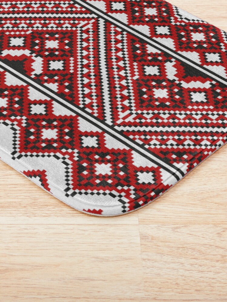 Alternate view of #Ukrainian #Embroidery, #CrossStitch, #Pattern Bath Mat
