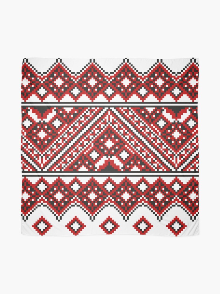 Alternate view of #Ukrainian #Embroidery, #CrossStitch, #Pattern Scarf