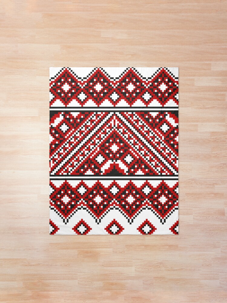Alternate view of #Ukrainian #Embroidery, #CrossStitch, #Pattern Comforter