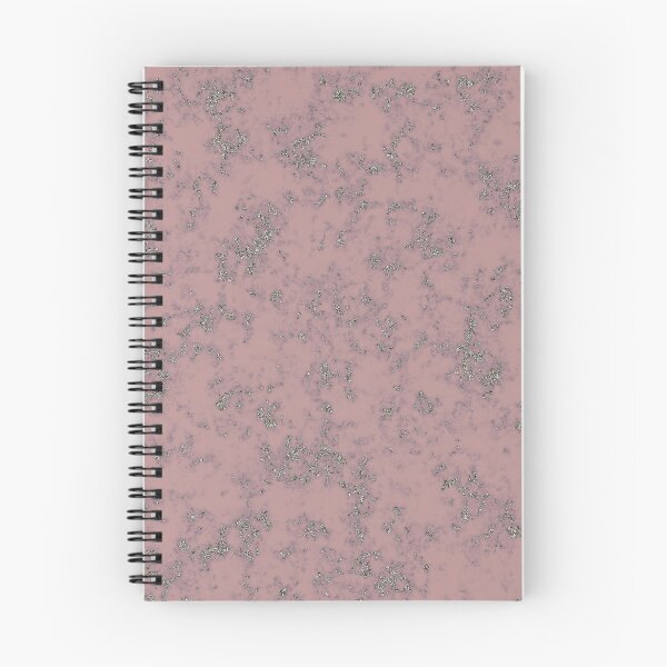 Item preview, Silver Glitter on Smokey Pink Marble designed and sold by BloomCatB.