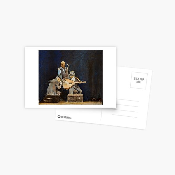 Leonard Cohen in concert with Javier Mas and Dino Soldo Postcard