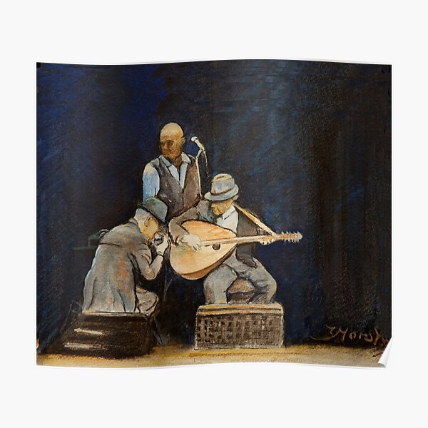 Leonard Cohen in concert with Javier Mas and Dino Soldo Poster
