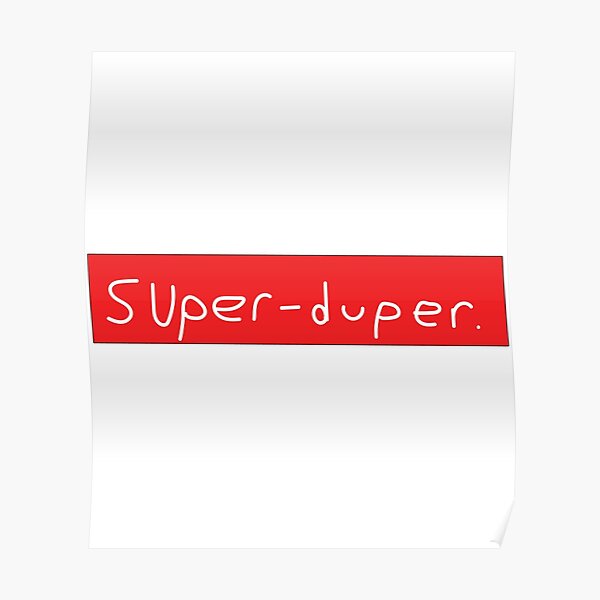 Supreme Box Logo Posters for Sale