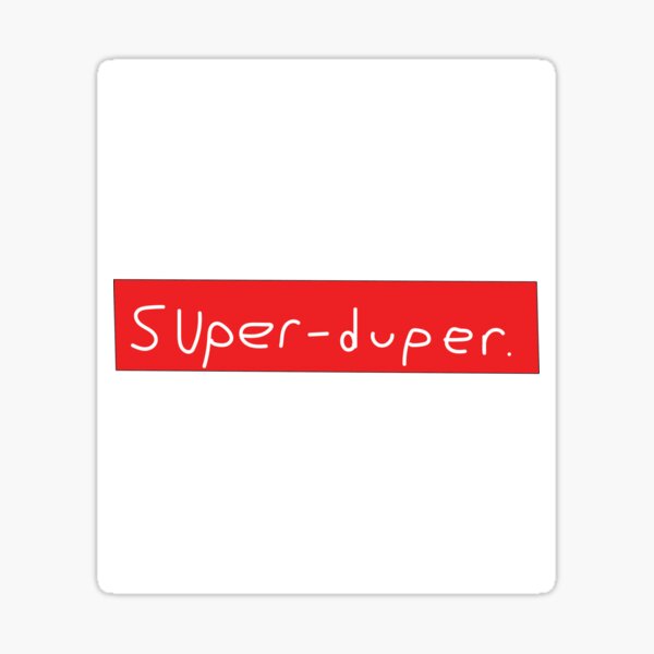 Sufficient Sticker Supreme Parody Funny Stickers Parody 