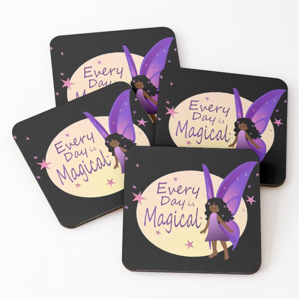 Item preview, Every Day is Magical Fairy (Black, long curly hair)  designed and sold by nutmegfairy.