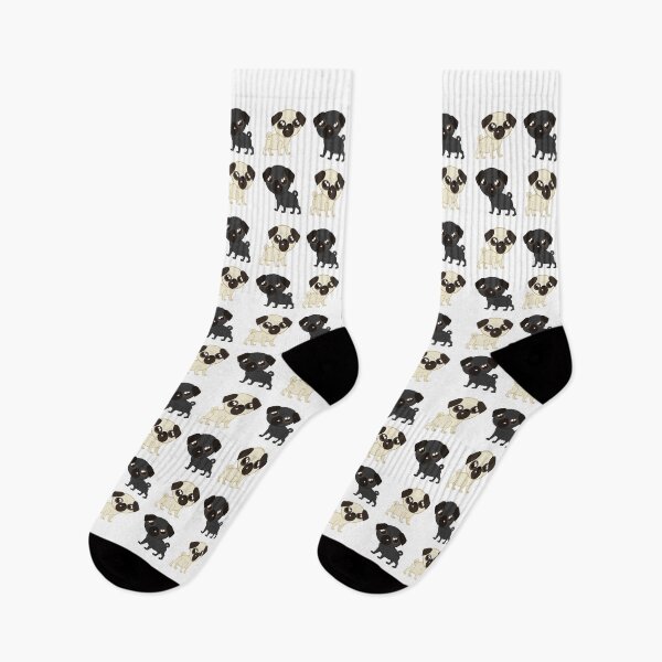 Item preview, Pug Buddies. Adorable Pug Pattern designed and sold by NorroenDyrd.