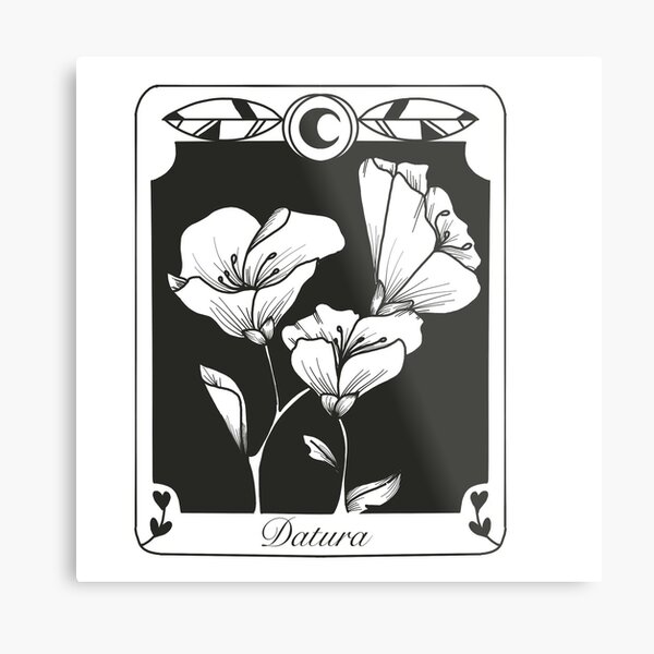 Aperçu de l'œuvre Datura (Moonflower) Tarot Card créée et vendue par Kymberley Loats.