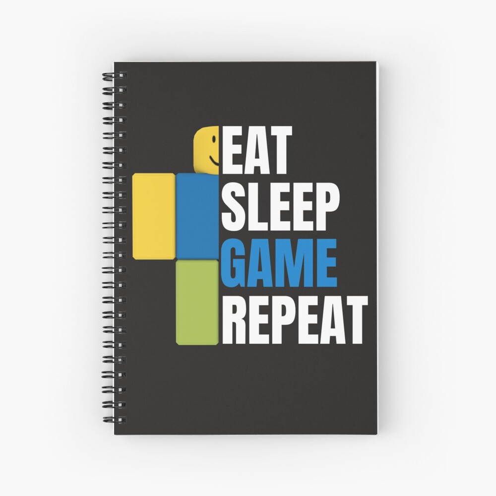 Roblox Eat Sleep Game Repeat Gamer Gift Spiral Notebook By - roblox dank spiral notebooks redbubble