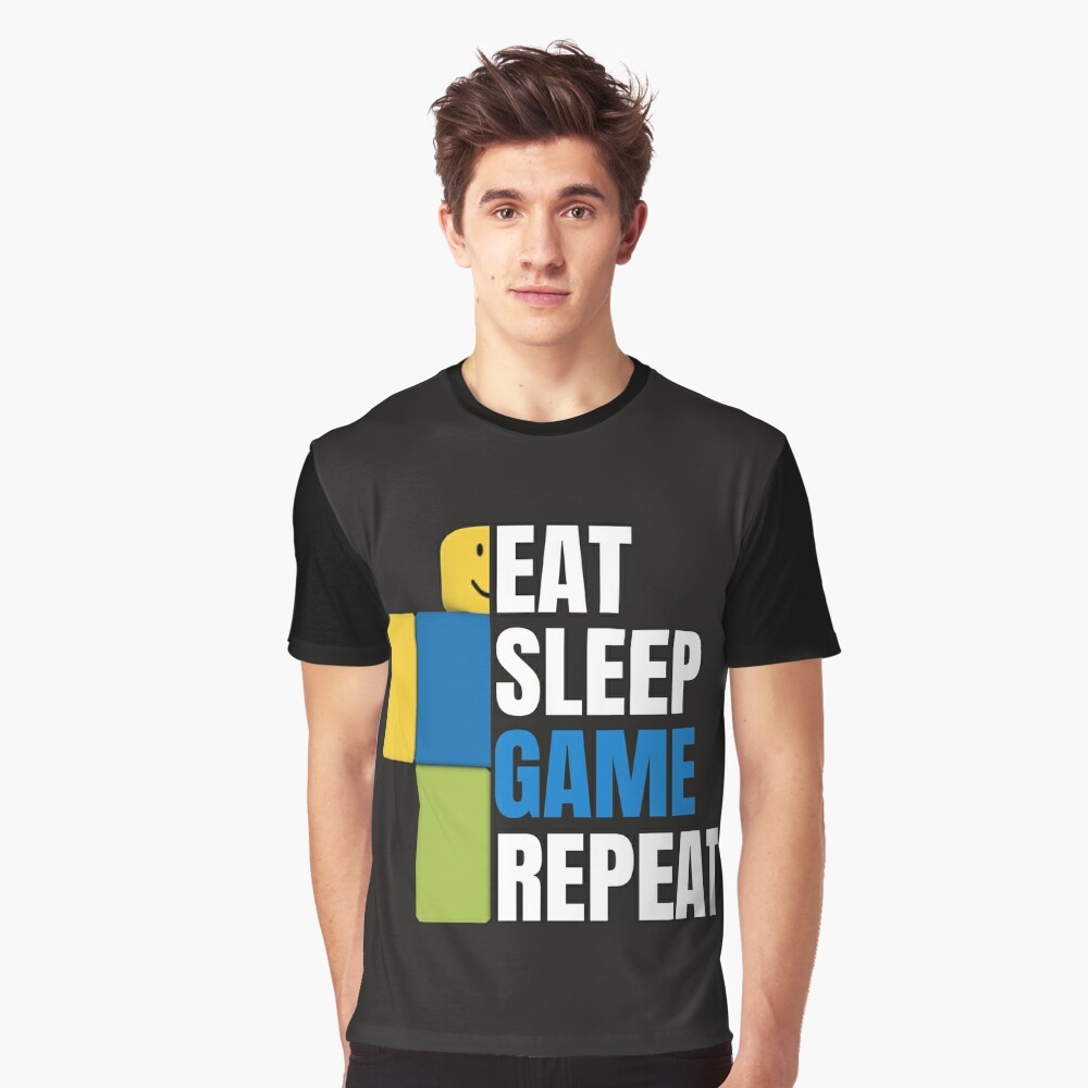 Roblox Eat Sleep Game Repeat Gamer Gift T Shirt By Smoothnoob Redbubble - eat sleep roblox t shirt rt
