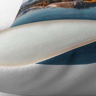 Alternate view of Winter landscape in Iceland II Floor Pillow