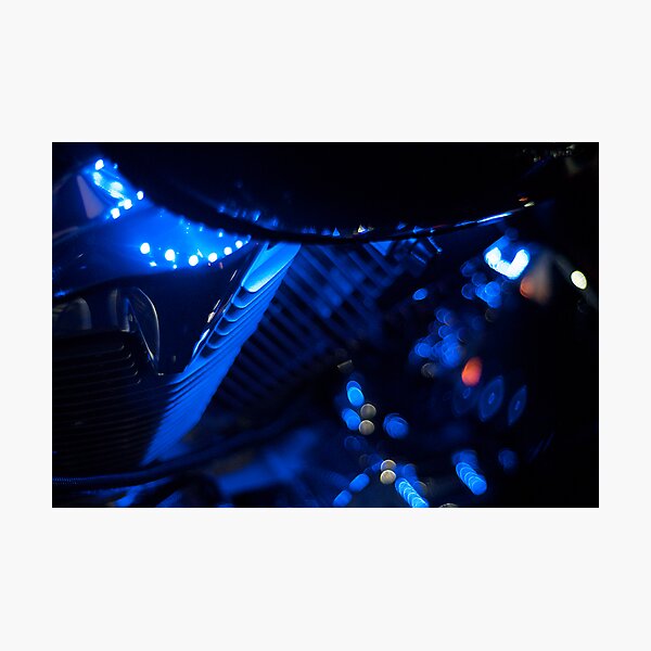 Harley in Blue Photographic Print