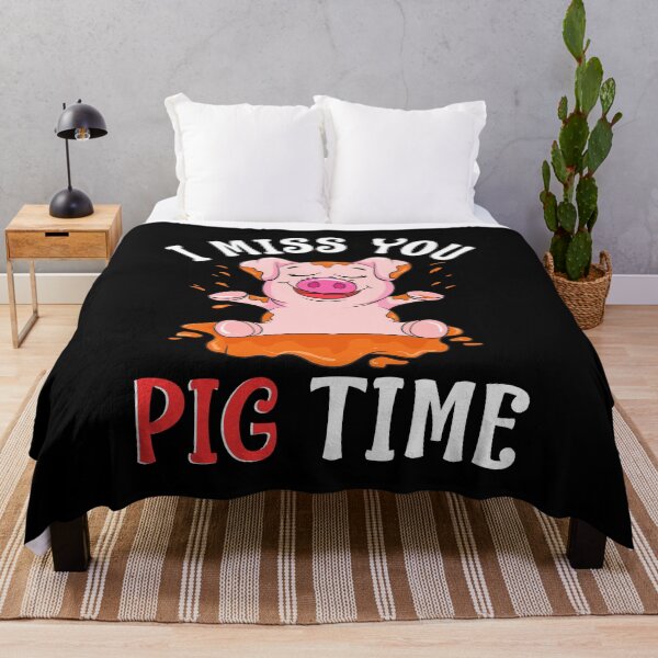 Item preview, Cute & Funny I Miss You Pig Time Baby Piglet Pun designed and sold by perfectpresents.