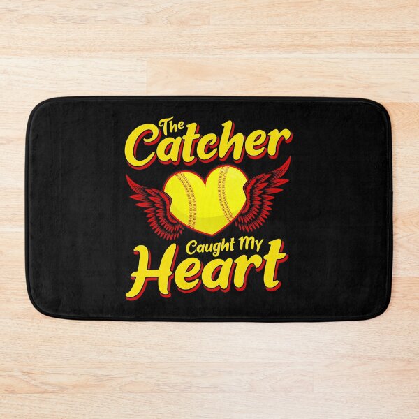 Item preview, Cute The Catcher Caught My Heart Baseball Softball designed and sold by perfectpresents.