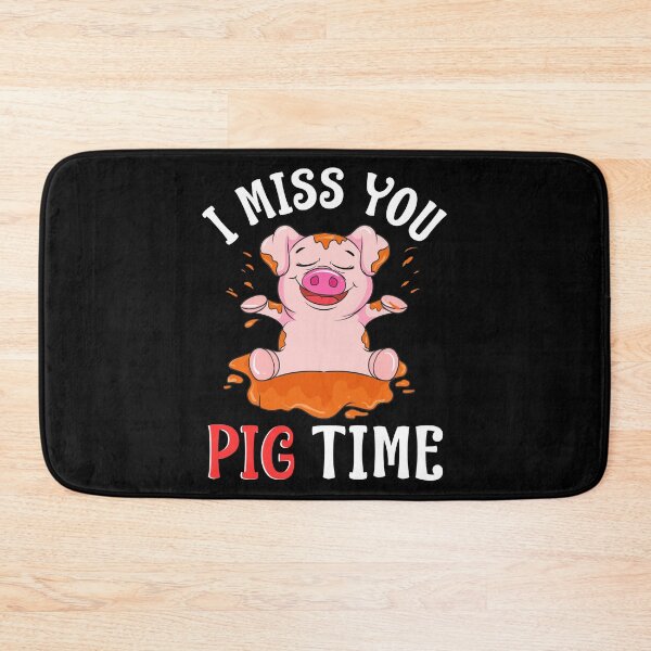 Item preview, Cute & Funny I Miss You Pig Time Baby Piglet Pun designed and sold by perfectpresents.
