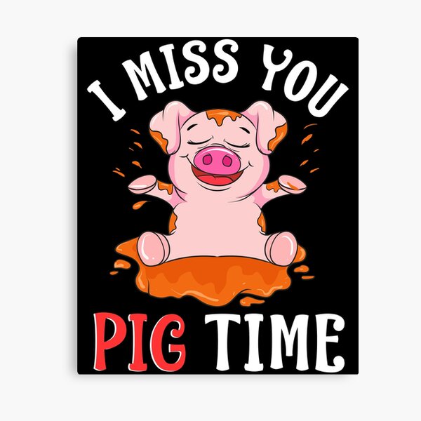 Just A Girl Who Loves Pigs Cute Baby Pig Piglet Canvas Print By Perfectpresents Redbubble