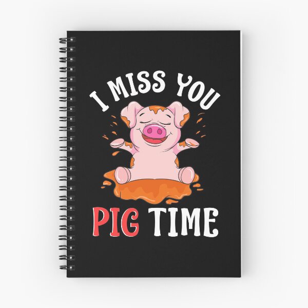 Item preview, Cute & Funny I Miss You Pig Time Baby Piglet Pun designed and sold by perfectpresents.