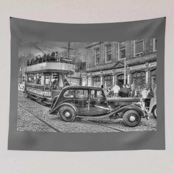 Item preview, Paisley District Tram - Black and White designed and sold by Steve H Clark.