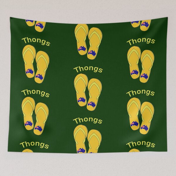 Item preview, Australia Flag Thongs designed and sold by Leeloks.