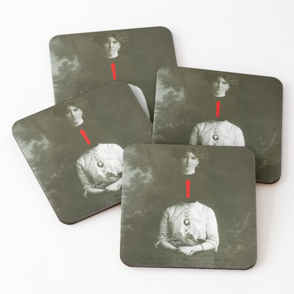 Item preview, Edwardian Woman with Duck and Handwriting designed and sold by KALEIDOSCOPE UK.